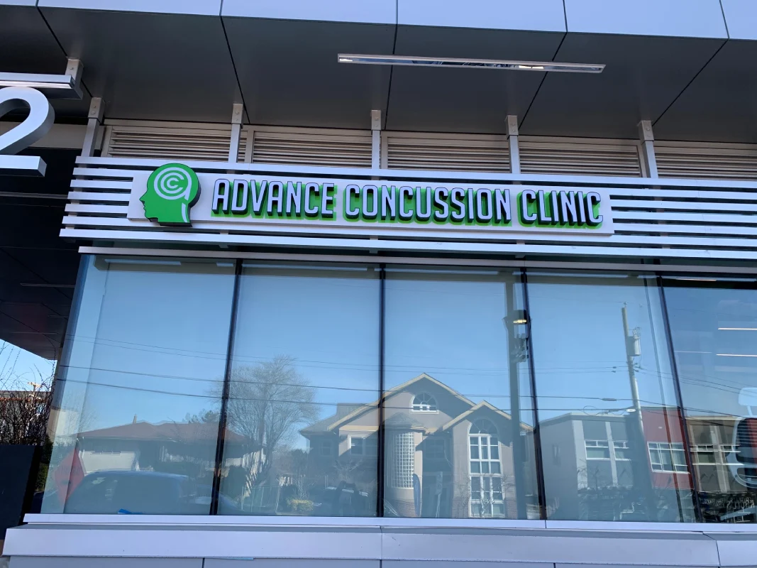 Modern Vancouver storefront featuring illuminated channel letter signs and lightbox signs Vancouver