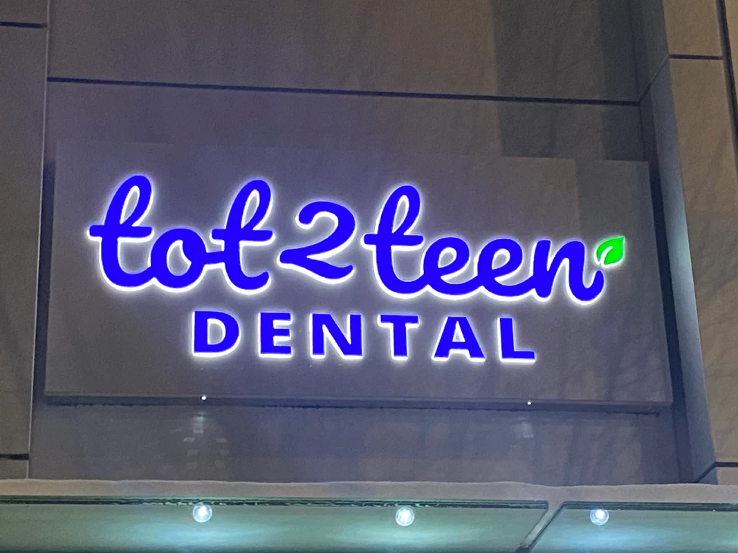 LED illuminated light box sign Vancouver business storefront.